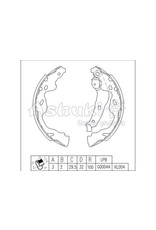 Remschoenset oyota Aygo,Peugeot 107,Citroen C1