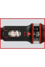 KS TOOLS 3/8" ERGOTORQUE®precision Momentsleutel met draaiknop-omsteek-ratelkop, 10-50Nm