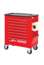 Sonic Gereedschapswagen leeg S10 8 laden rood  (RAL3001)