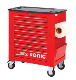 Sonic Gereedschapswagen leeg S10 8 laden rood  (RAL3001)