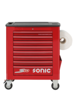 Sonic Gereedschapswagen leeg S10 8 laden rood  (RAL3001)