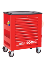 Sonic Gereedschapswagen leeg S10 8 laden rood  (RAL3001)