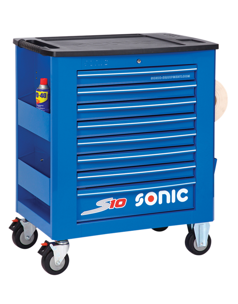 Sonic Gereedschapswagen leeg S10 8 laden blauw  (RAL5005)