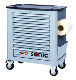 Sonic Gereedschapswagen leeg S10 8 laden grijs  (RAL7040)