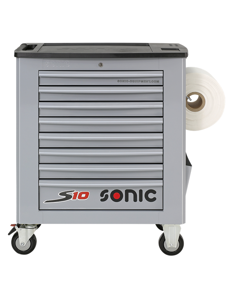 Sonic Gereedschapswagen leeg S10 8 laden grijs  (RAL7040)