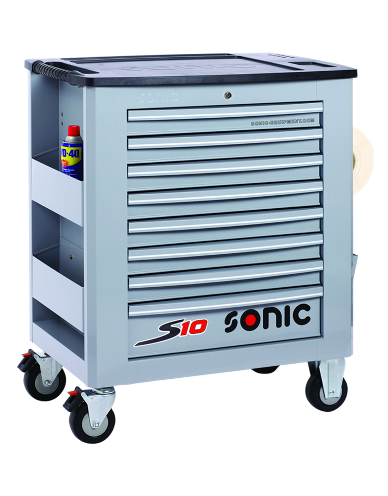 Sonic Gereedschapswagen leeg S10 8 laden grijs  (RAL7040)