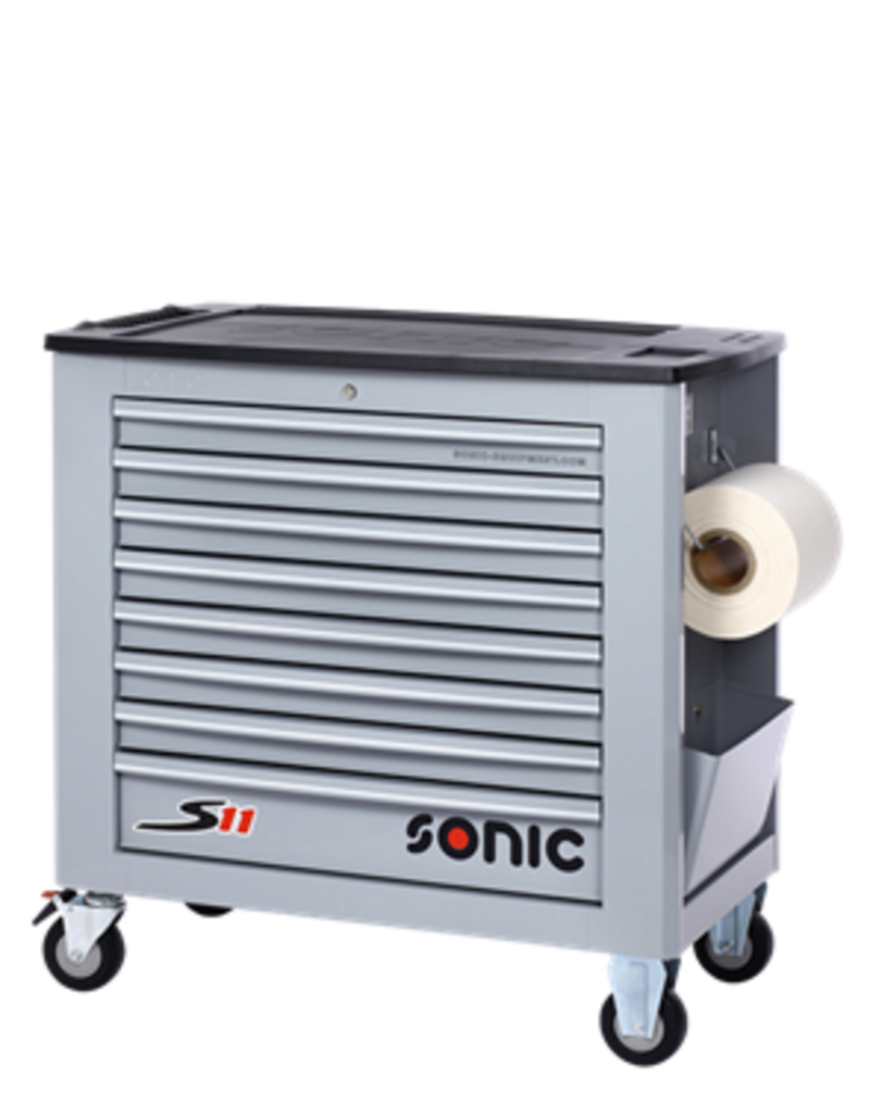 Sonic gereedschapswagen leeg S11 8 laden grijs