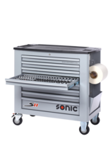 Sonic gereedschapswagen leeg S11 8 laden grijs