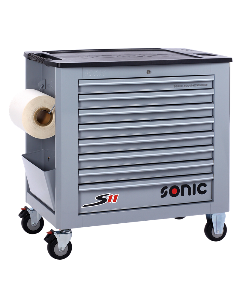 Sonic gereedschapswagen leeg S11 8 laden grijs