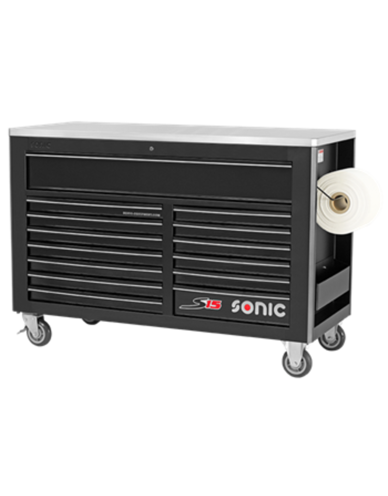 Sonic Gereedschapswagen leeg 14 laden zwart S15