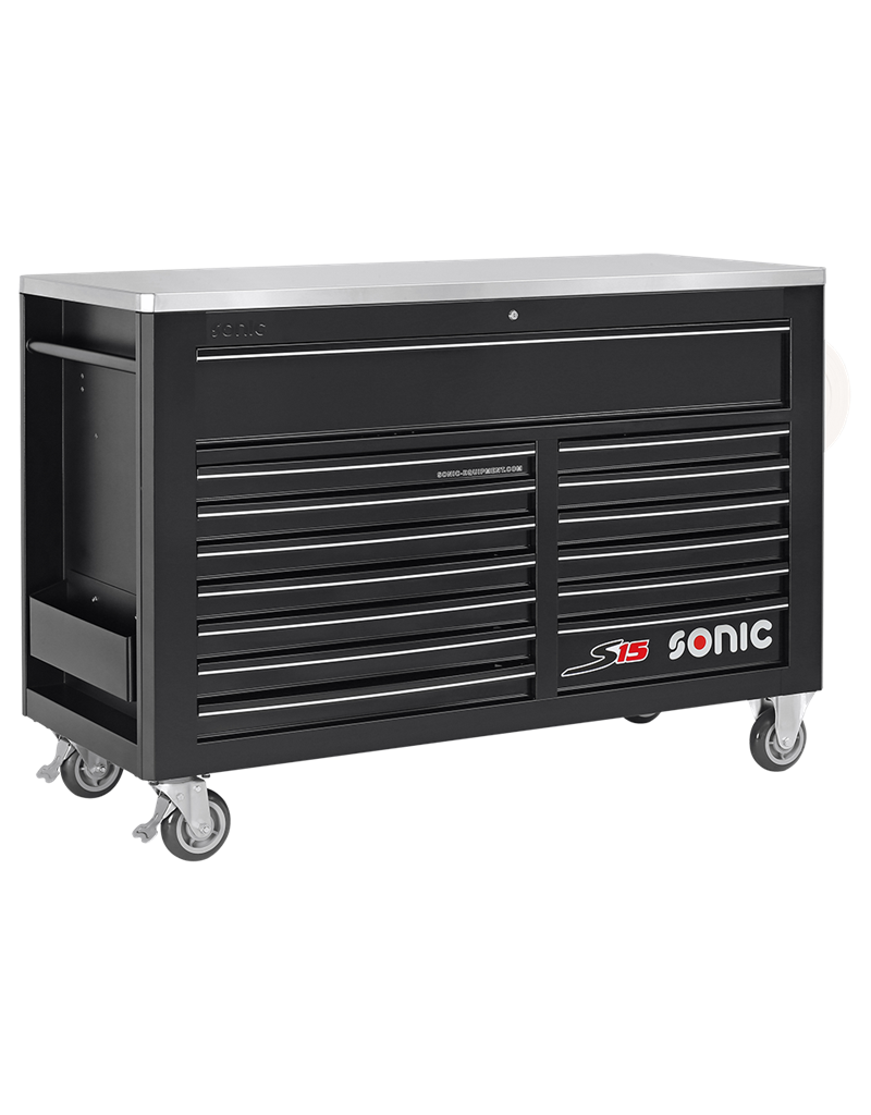 Sonic Gereedschapswagen leeg 14 laden zwart S15