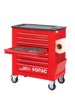 Sonic Gevulde gereedschapswagen S10 171-dlg. rood (SAE)