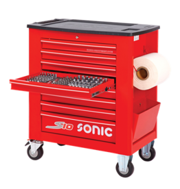 Sonic Gevulde gereedschapswagen S10 171-dlg. rood (SAE)