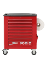 Sonic Gevulde gereedschapswagen S10 171-dlg. rood (SAE)