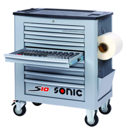 Sonic Gevulde gereedschapswagen S10 171-dlg. (SAE) grijs