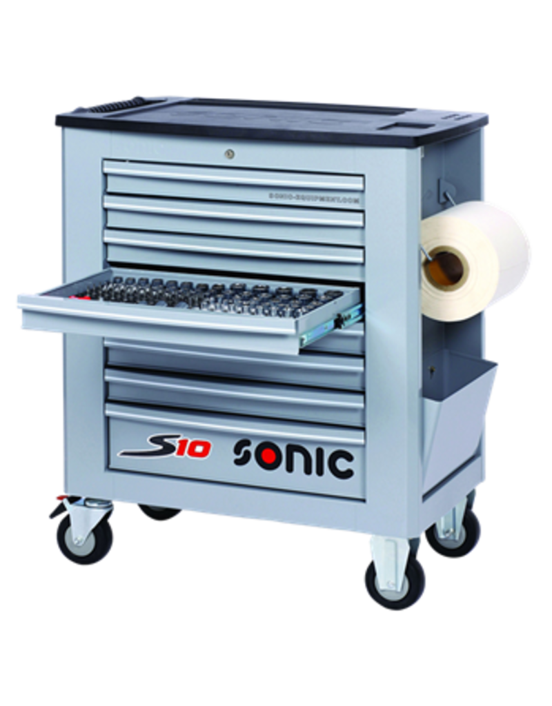 Sonic Gevulde gereedschapswagen S10 171-dlg. (SAE) grijs