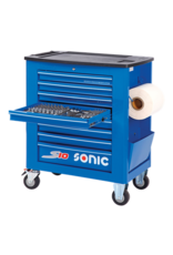 Sonic Gevulde gereedschapswagen S10 blauw 173-dlg.
