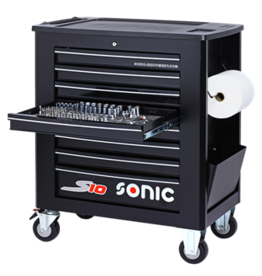 Sonic Gevulde gereedschapswagen SFS S10 zwart 240-dlg.