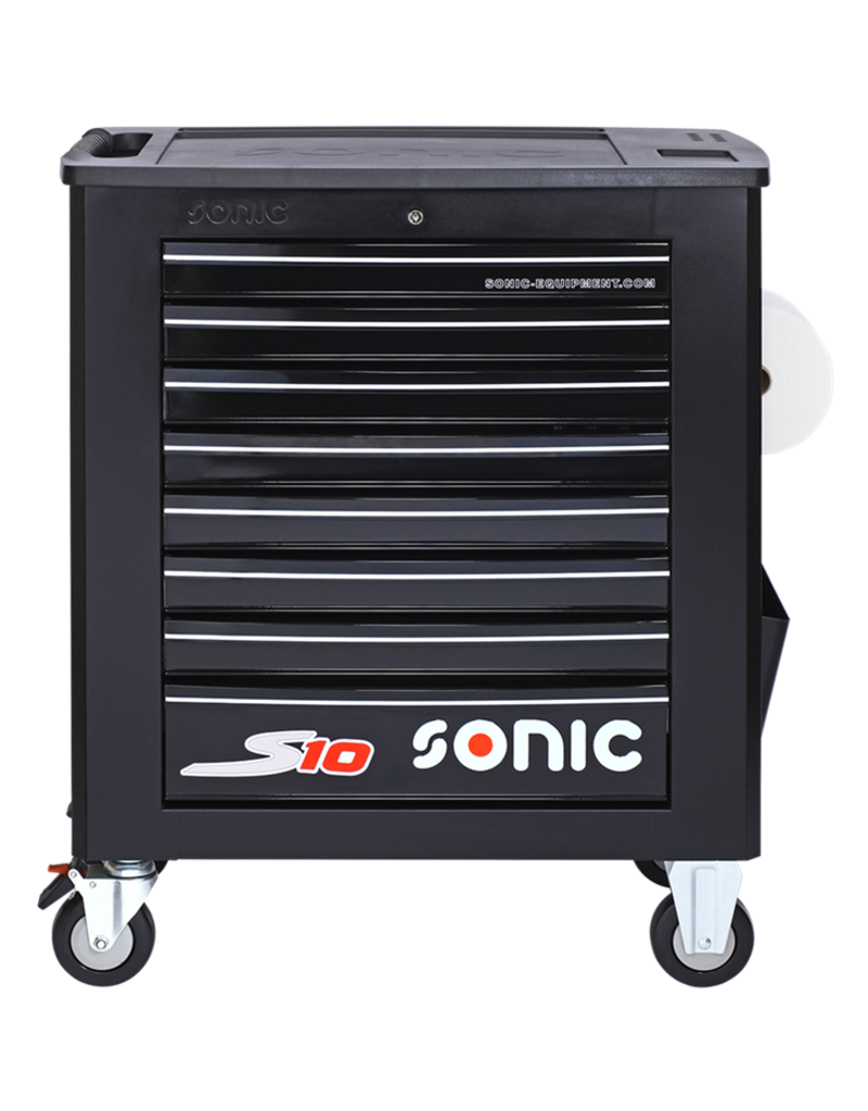 Sonic Gevulde gereedschapswagen SFS S10 zwart 240-dlg.