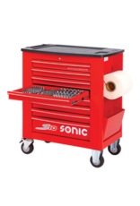 Sonic Gevulde gereedschapswagen SFS S10 rood 240-dlg.