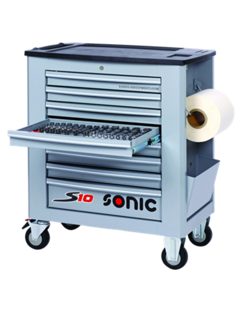 Sonic Gevulde gereedschapswagen SFS S10 grijs 240-dlg.