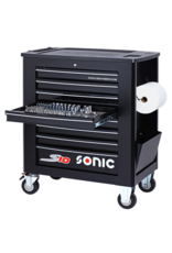 Sonic Gevulde gereedschapswagen SFS 1/3 S10 251-dlg. zwart