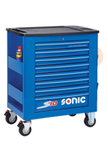 Sonic Gevulde gereedschapswagen SFS S10 blauw 261-dlg.