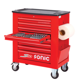 Sonic Gevulde gereedschapswagen S10 277-dlg. rood