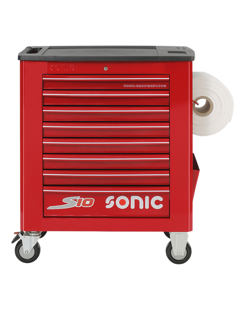 Sonic Gevulde gereedschapswagen S10 277-dlg. rood