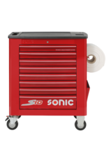 Sonic Gevulde gereedschapswagen S10 337-dlg. rood