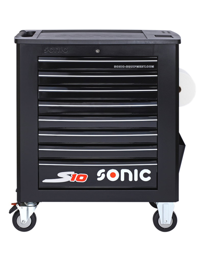 Sonic Gevulde gereedschapswagen S10 420-dlg. zwart