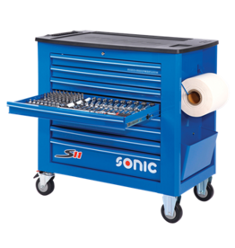 Sonic Gevulde gereedschapswagen S11 345-dlg blauw