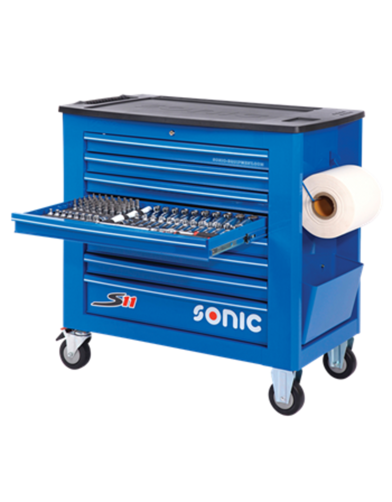 Sonic Gevulde gereedschapswagen S11 345-dlg blauw