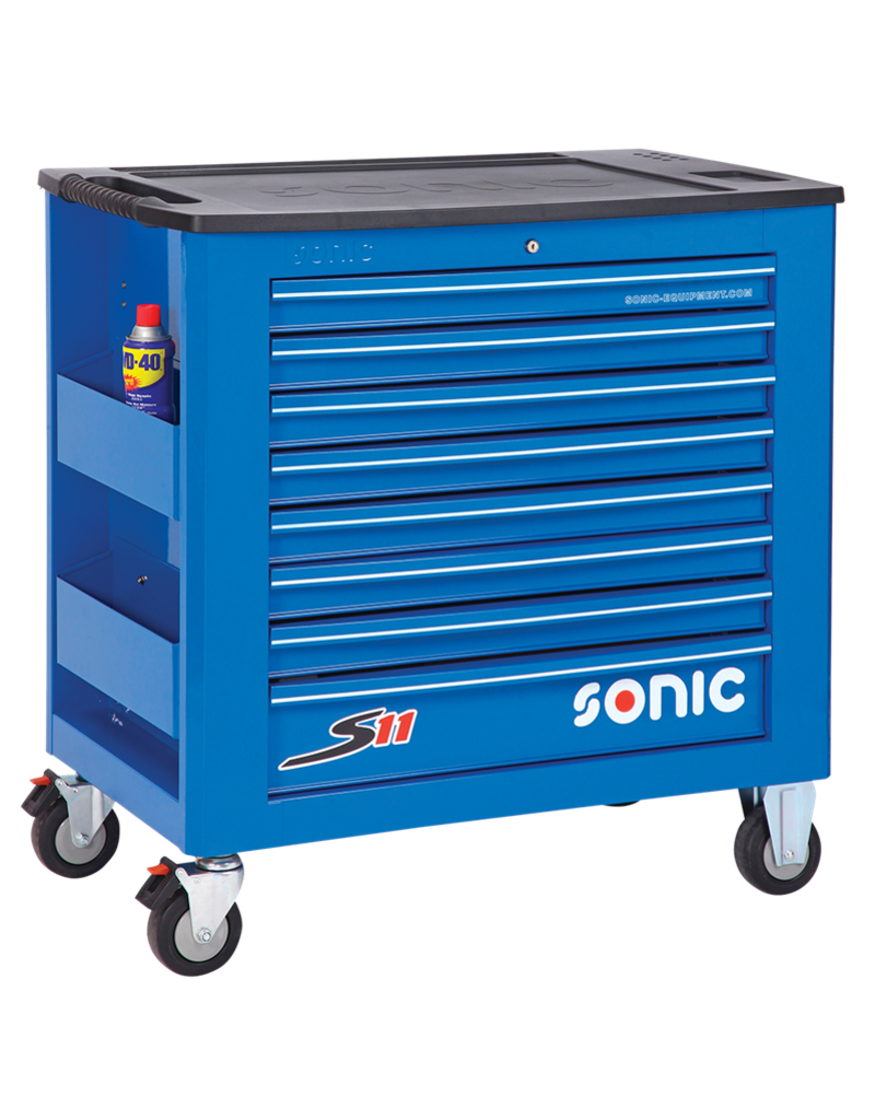 Sonic Gevulde gereedschapswagen S11 345-dlg blauw