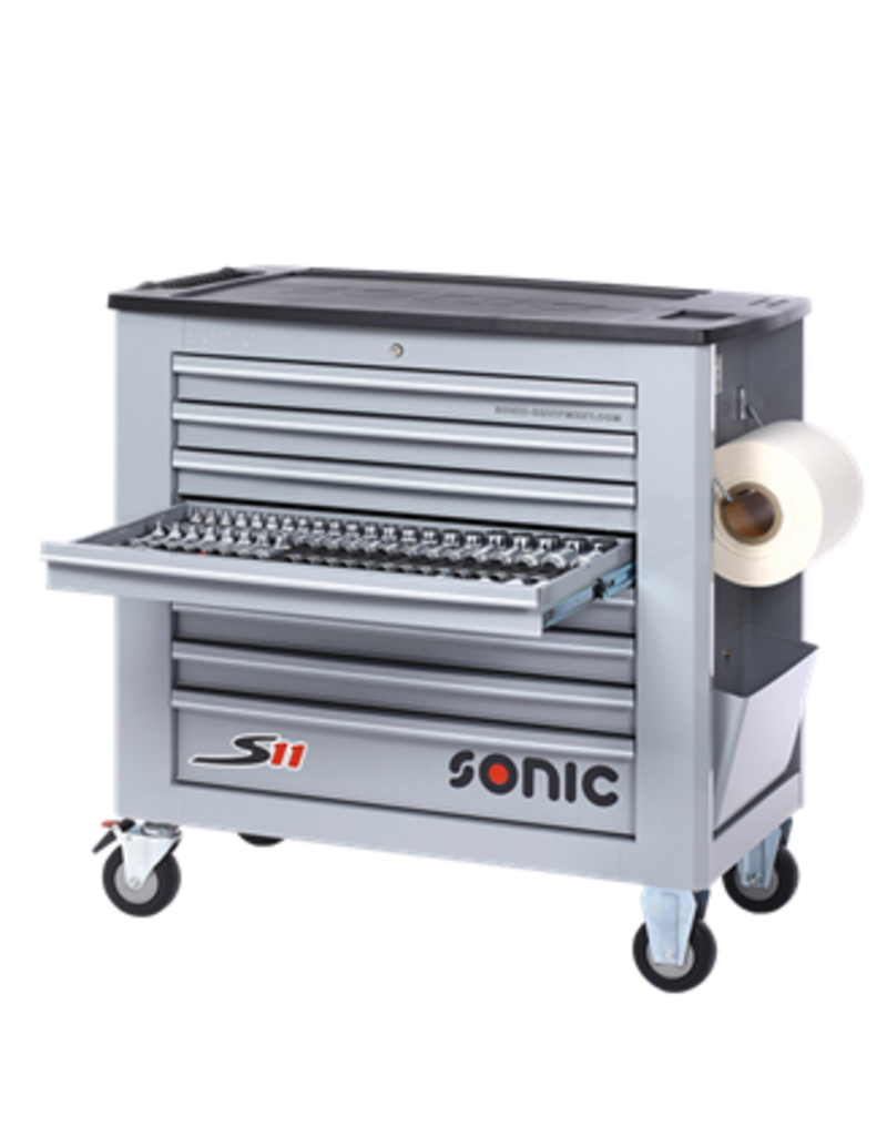 Sonic Gevulde gereedschapswagen S11 345-dlg grijs