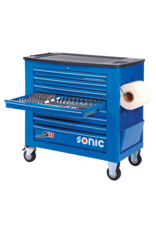 Sonic Gevulde gereedschapswagen S11 400-dlg blauw