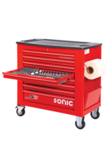 Sonic Gevulde gereedschapswagen S11 rood 469-dlg.