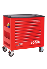 Sonic Gevulde gereedschapswagen S11 rood 469-dlg.