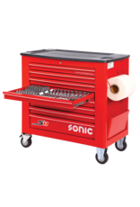 Sonic Gevulde gereedschapswagen S11 485-dlg rood