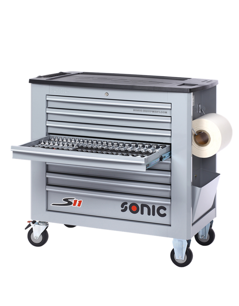 Sonic Gevulde gereedschapswagen S11 485-dlg grijs