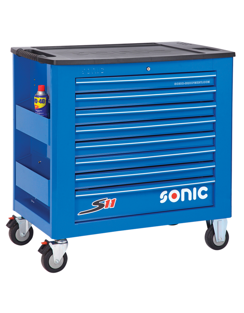 Sonic Gevulde gereedschapswagen S11 533-dlg blauw