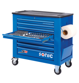Sonic Gevulde gereedschapswagen S11 644-dlg blauw