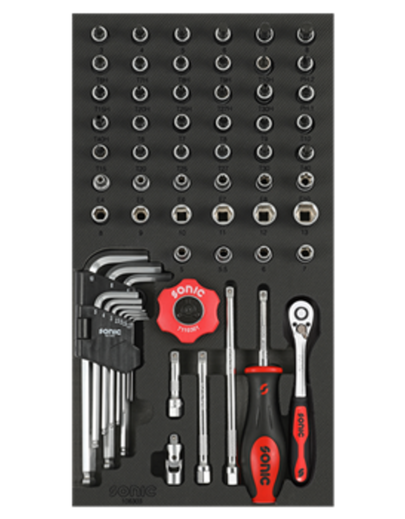 Sonic Doppenset 1/4'', 61-dlg. SFS 1/3