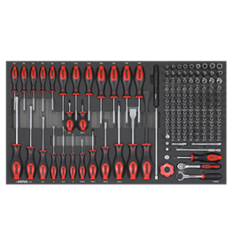 Sonic Schroevendraaier en Doppenset 1/4'', 146-dlg. SFS