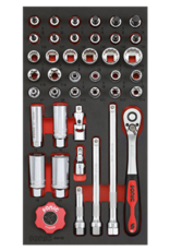 Sonic Dop- en bitdopset 3/8'', 41-dlg. (SAE) SFS 1/3