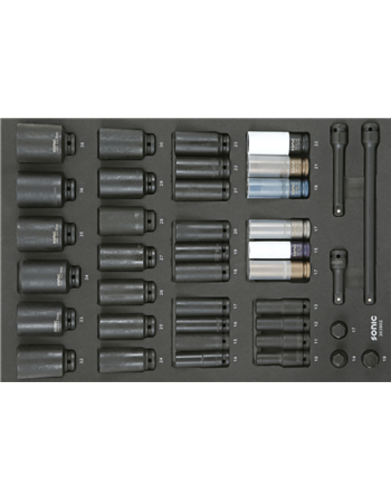 Sonic Doppenset 1/2'', kracht 39-dlg. SFS