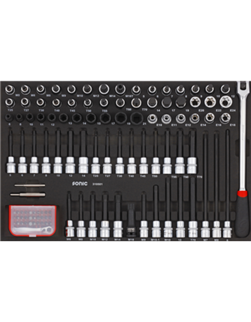 Sonic Doppenset 1/2'', 105-dlg. SFS