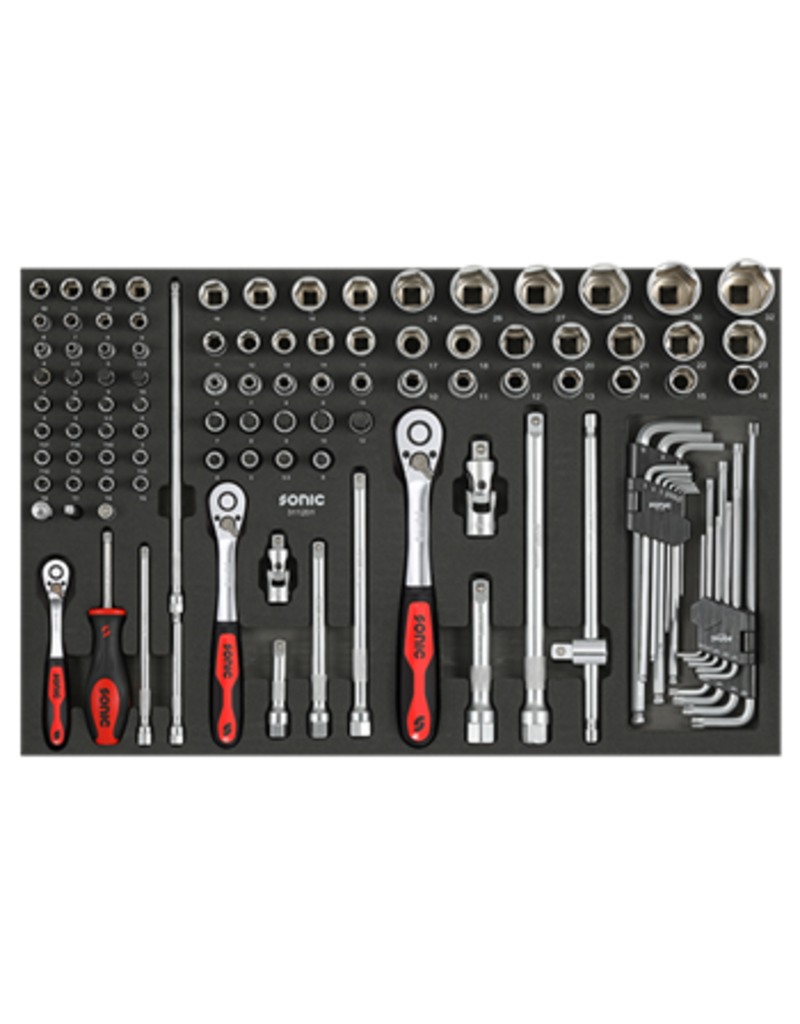 Sonic Bitdopset 1/4'', 3/8'' & 1/2'', 112-dlg. SFS