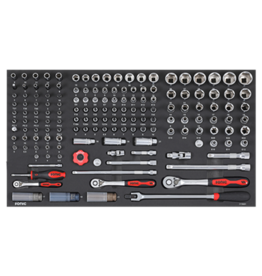 Sonic Doppenset 1/4'', 3/8'' & 1/2'', 156-dlg. SFS