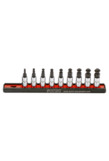 Sonic Bitdopset 1/4'', binnenzeskant met kogelkop 9-dlg. op rail